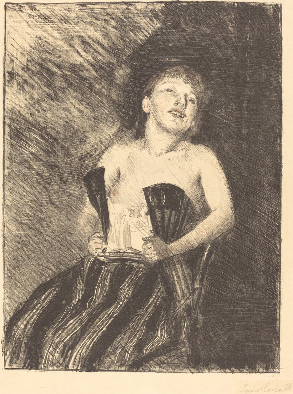 Tyttö korsetissa tekijältä Lovis Corinth