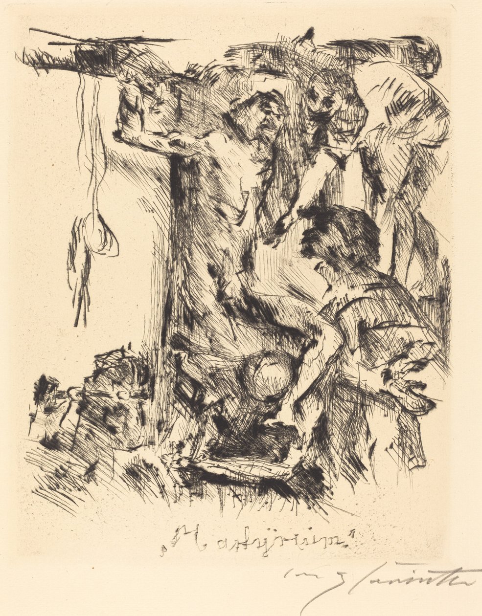 Marttyyrikuolema Marttyyrikuolema, 1921. tekijältä Lovis Corinth