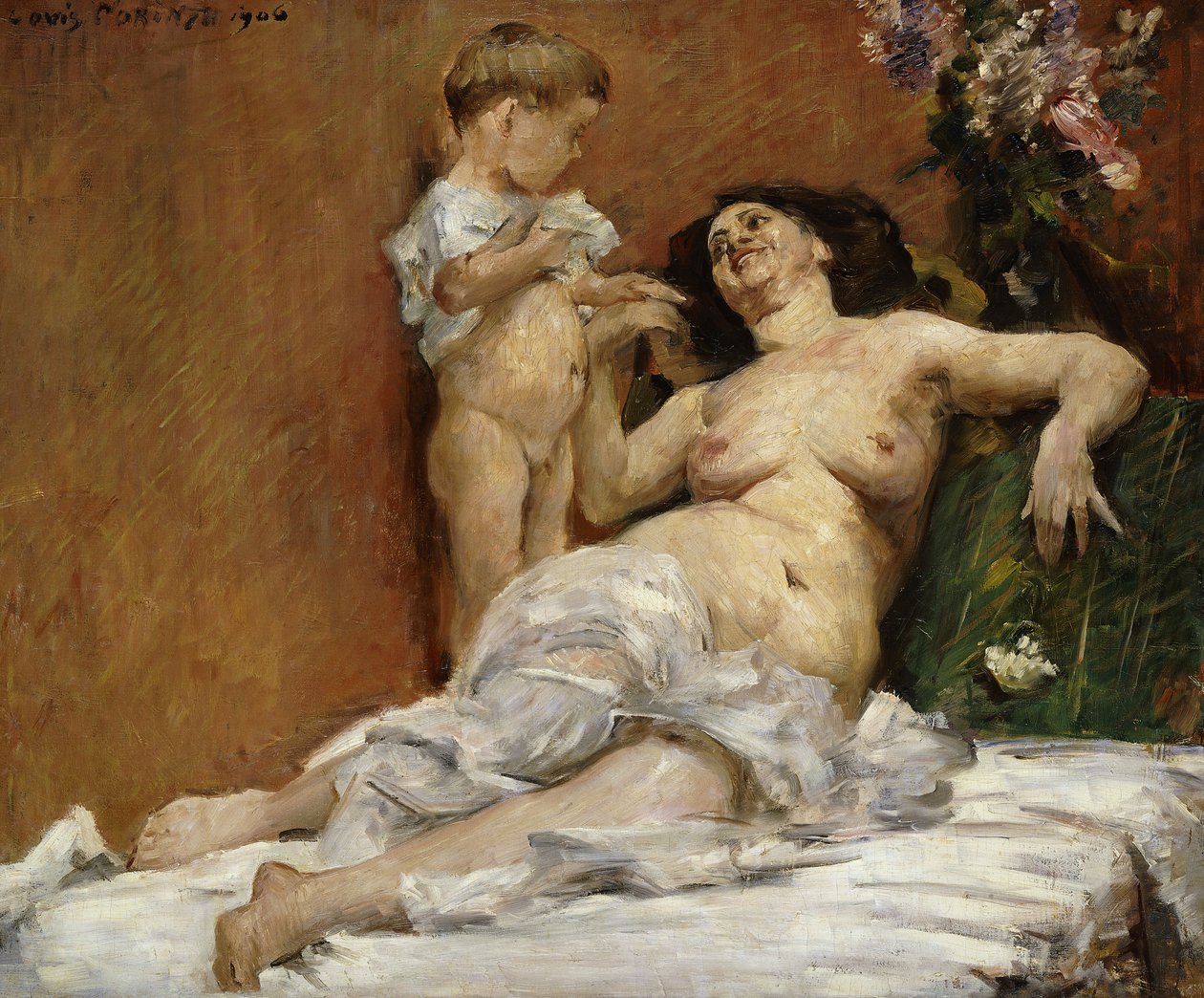Äiti ja lapsi; Äiti ja lapsi, 1906 tekijältä Lovis Corinth