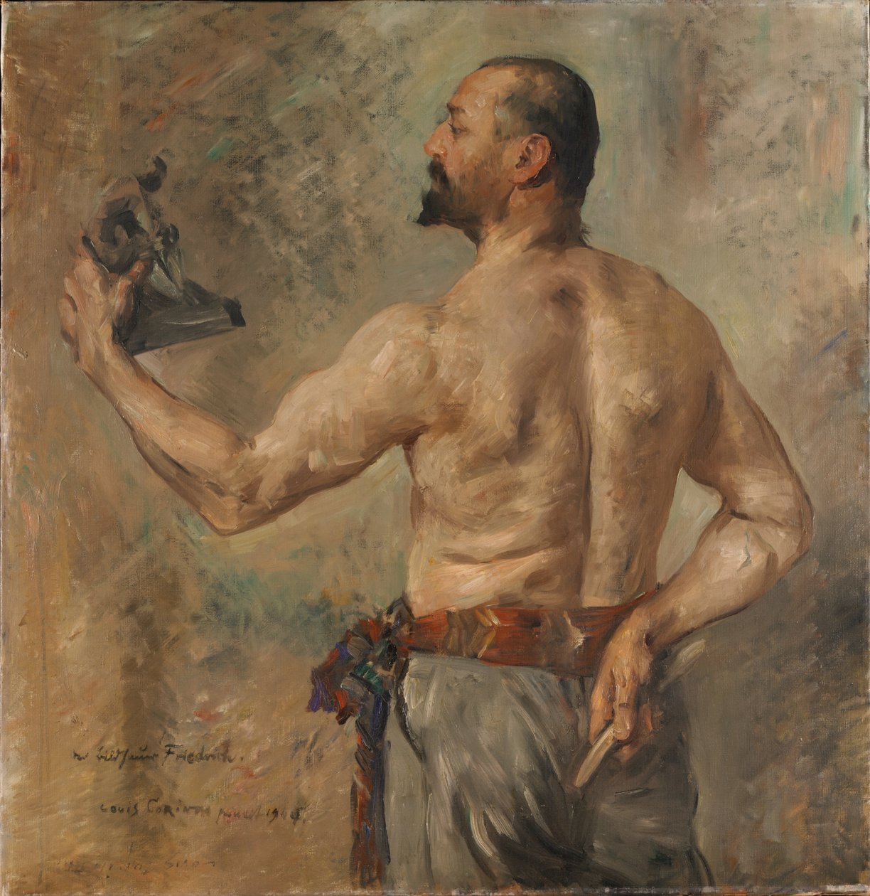 Kuvanveistäjä Friedrichin muotokuva tekijältä Lovis Corinth