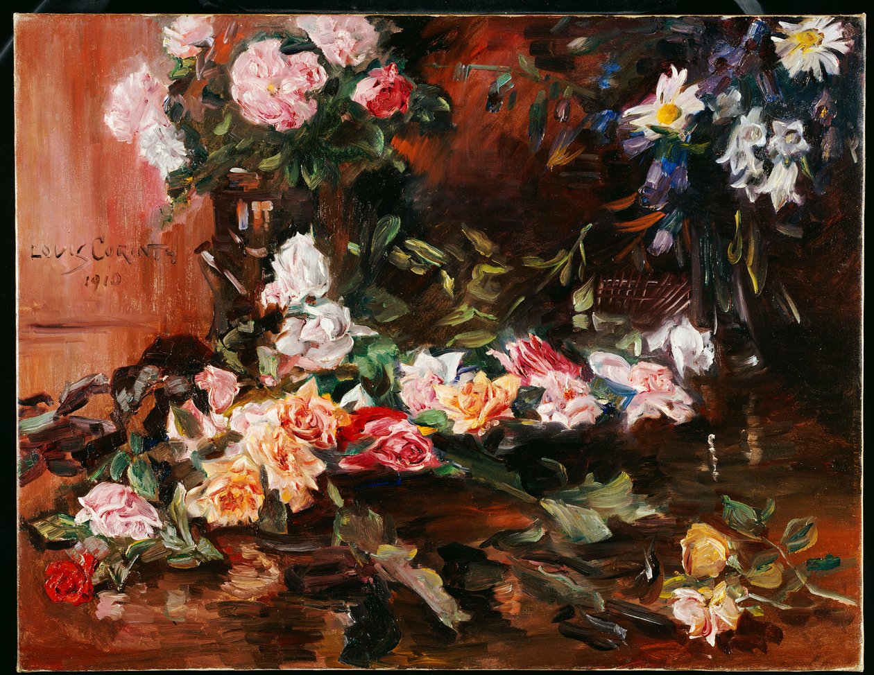 Ruusut, 1910 tekijältä Lovis Corinth