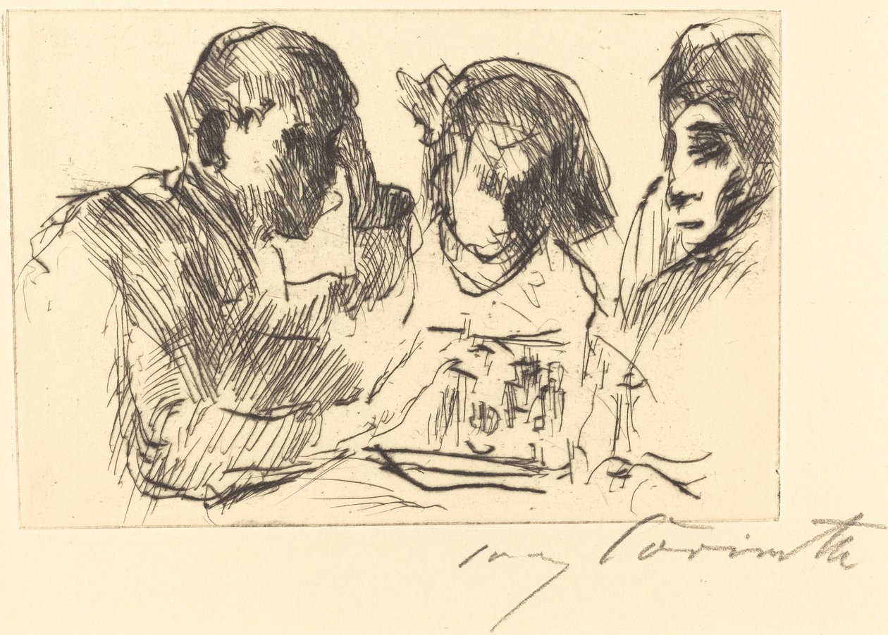Shakkipeli (sahkinpelaajat) tekijältä Lovis Corinth