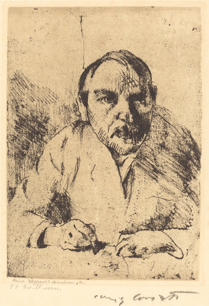 Omakuva (omakuva) tekijältä Lovis Corinth