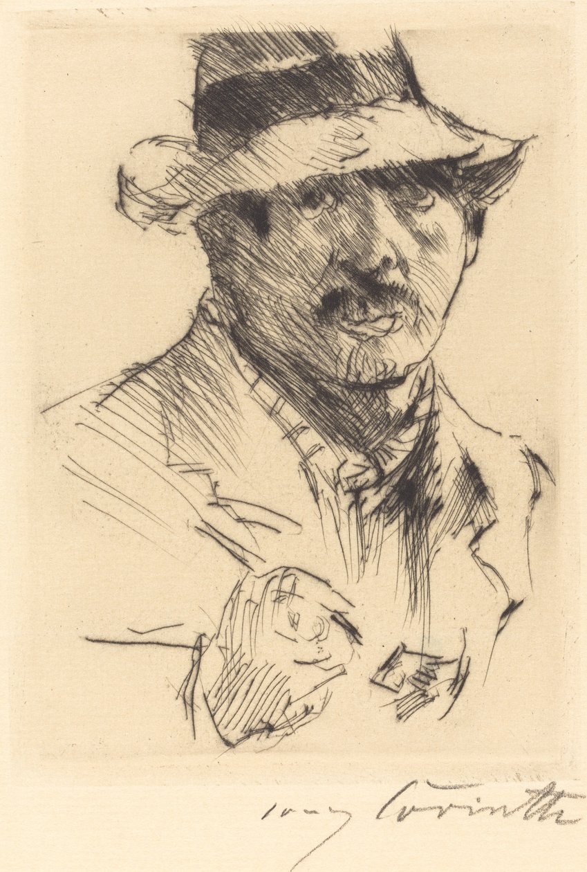 Omakuva (omakuva) tekijältä Lovis Corinth