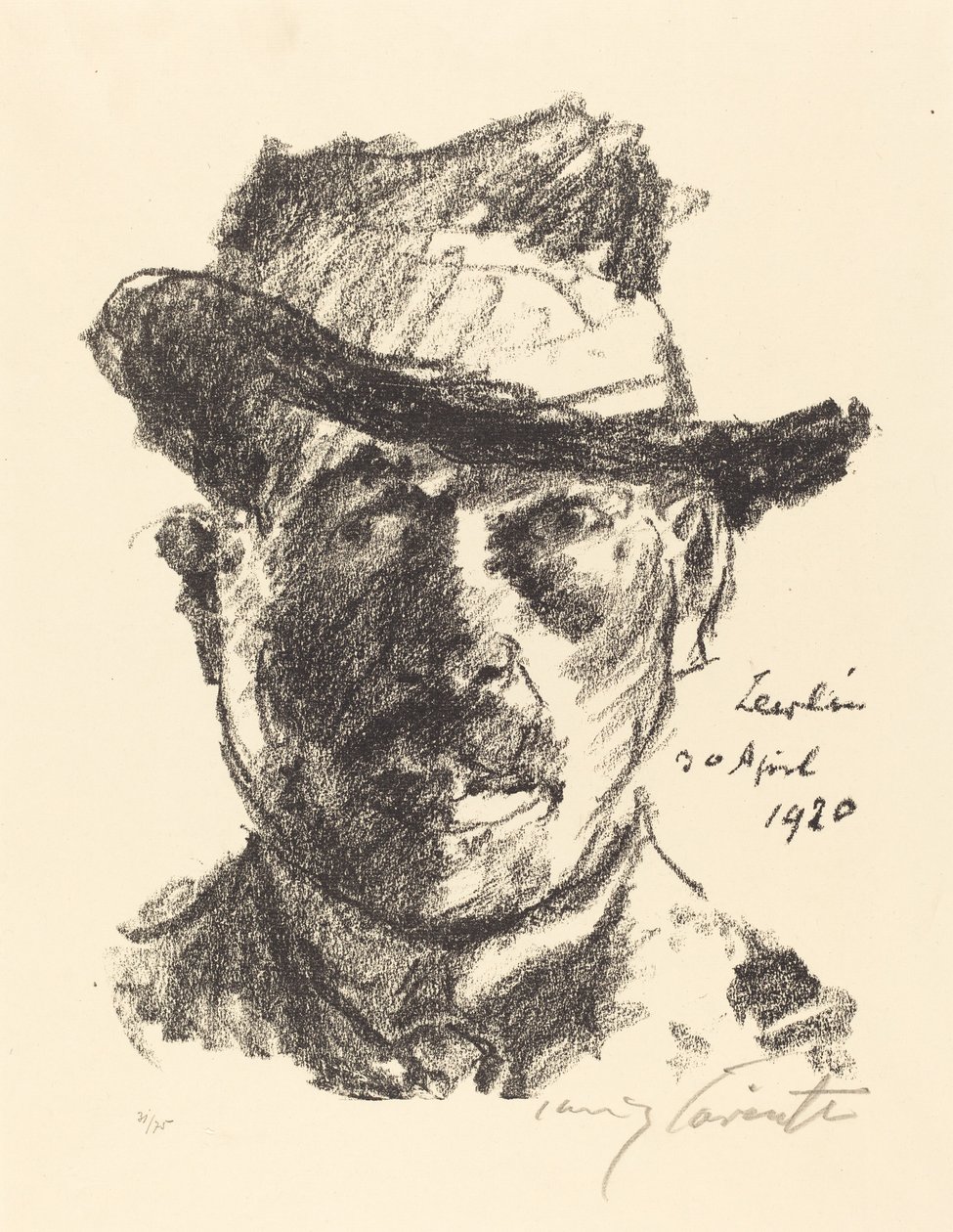 Omakuva, 1920. tekijältä Lovis Corinth