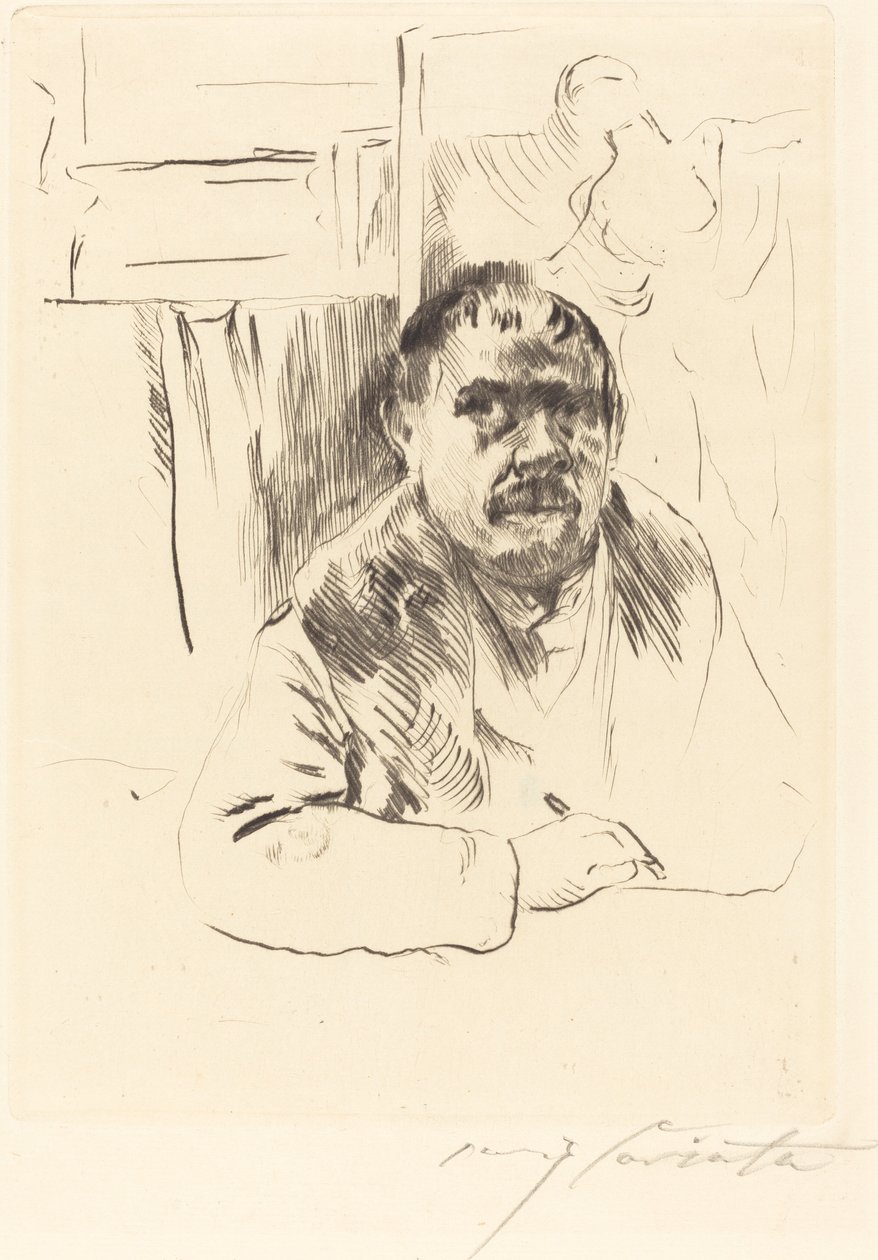 Omakuva turkissa tekijältä Lovis Corinth