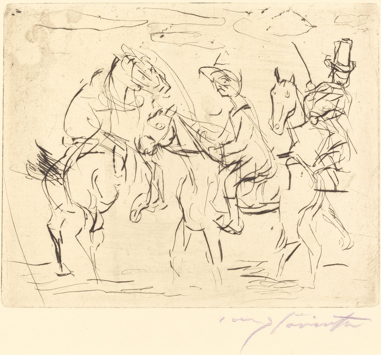 Sunnuntain ratsastajat tekijältä Lovis Corinth