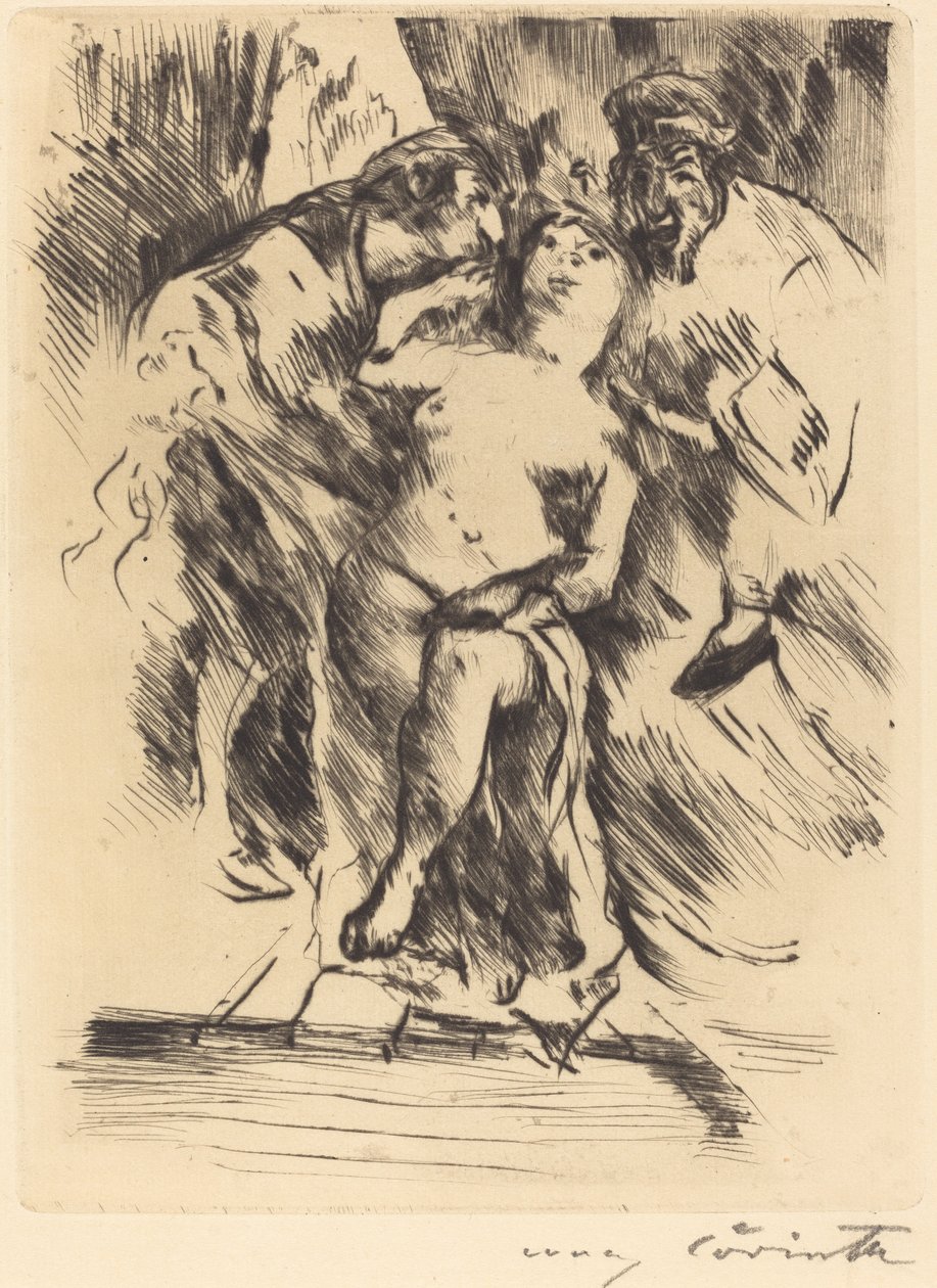 Susanna im Bade Susanna kylpylässä, 1914. tekijältä Lovis Corinth
