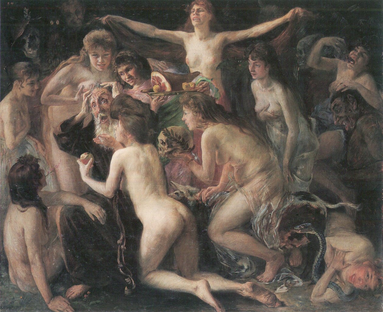 Pyhän Antoniuksen kiusaus tekijältä Lovis Corinth