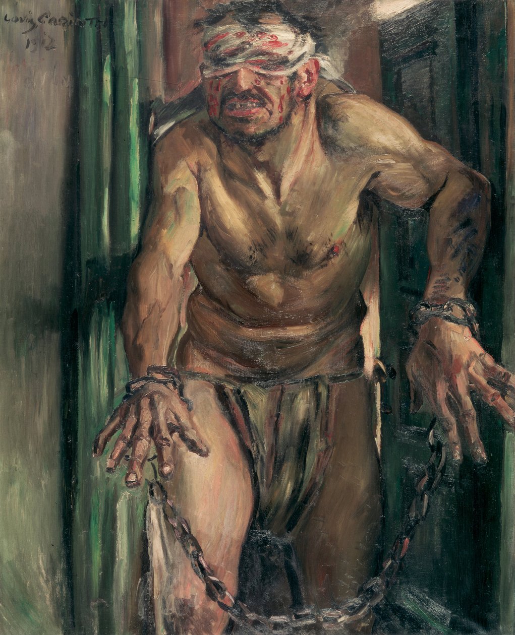 Sokea Simson, 1912 tekijältä Lovis Corinth
