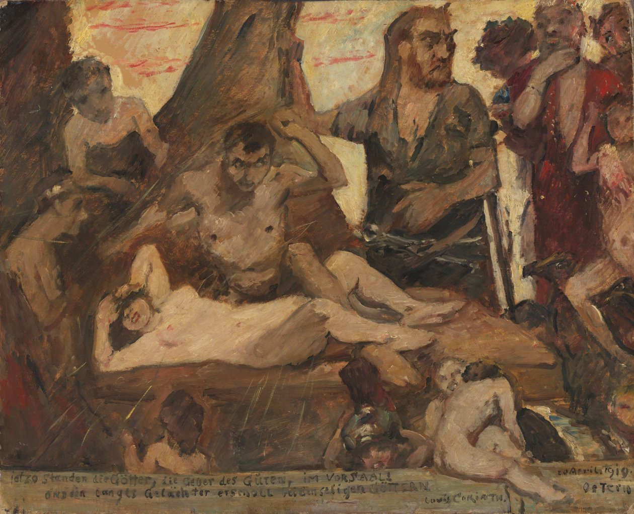 Homeroksen nauru tekijältä Lovis Corinth