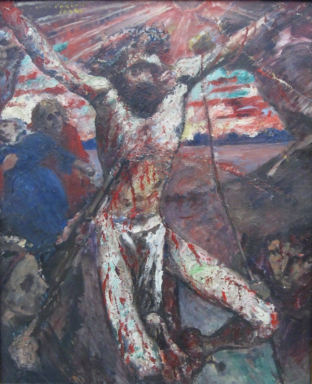 Punainen Kristus tekijältä Lovis Corinth