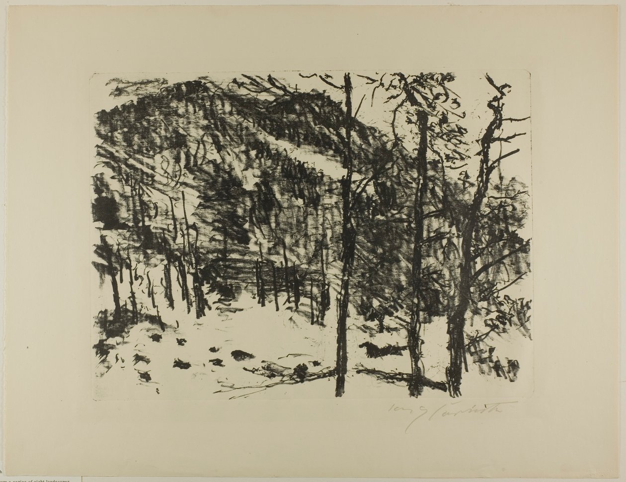 Valley, varhaisesta keväästä vuoristossa tekijältä Lovis Corinth