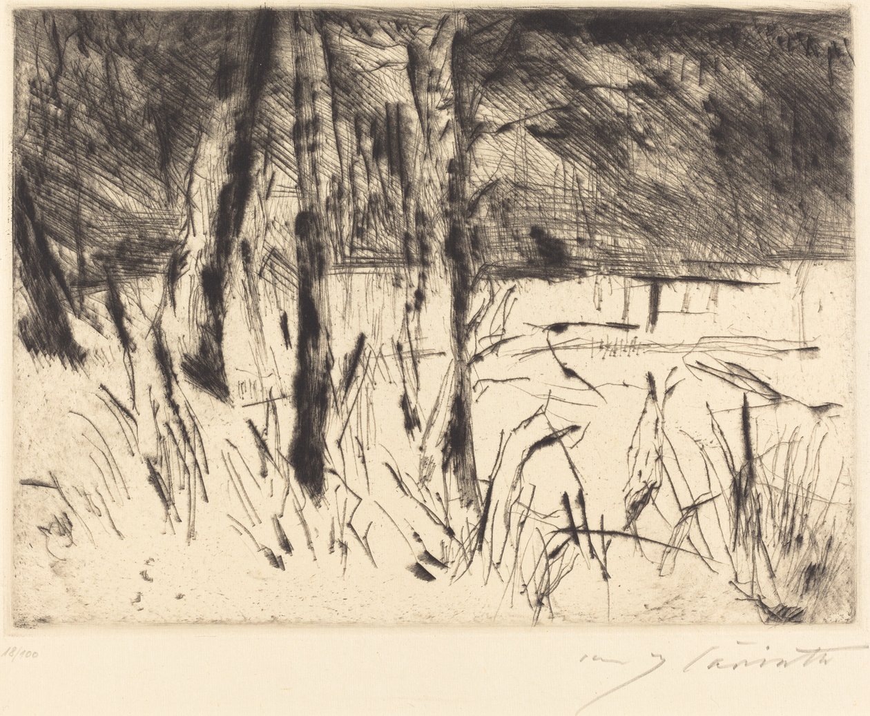 Tiergartenin eläintieteellinen puutarha, 1922. tekijältä Lovis Corinth