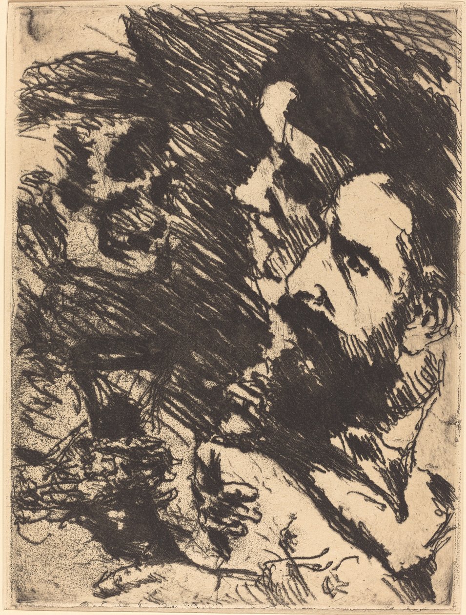 Tod bei Strucks (Kuolema vierailee Strucksissa) tekijältä Lovis Corinth