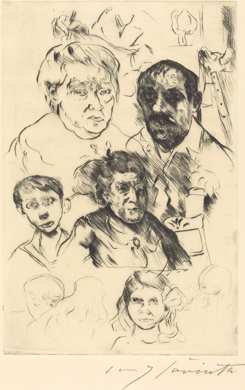 Valikoima päät ja omakuva tekijältä Lovis Corinth