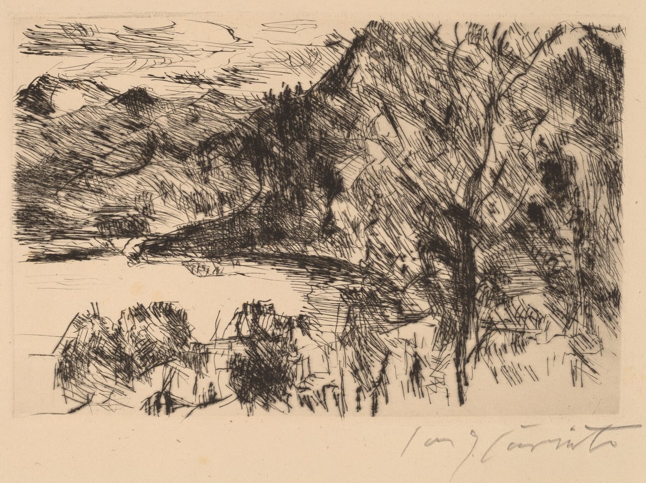 Walchensee mit Jochberg Walchensee Jochbergin kanssa, 1923. tekijältä Lovis Corinth