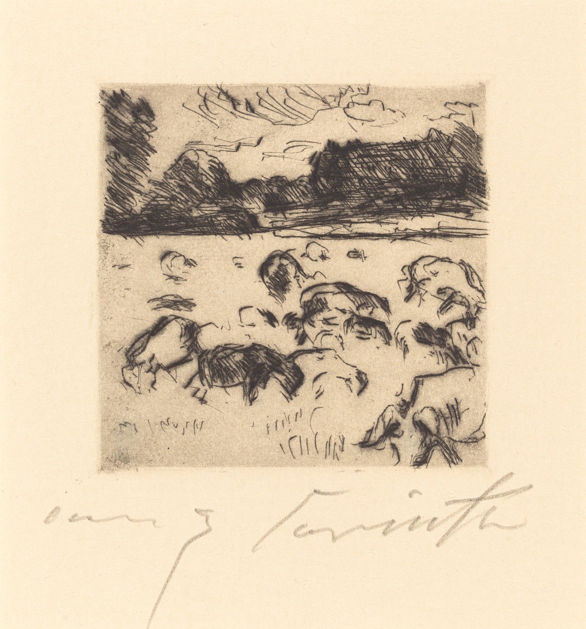 Laidunlampaat, 1916. tekijältä Lovis Corinth