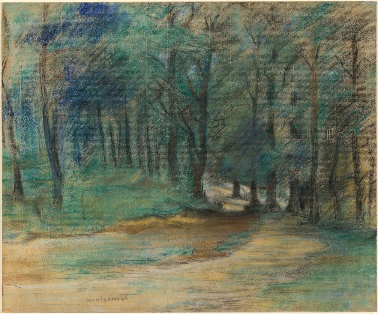 Metsäpolku, 1890-luku. tekijältä Lovis Corinth
