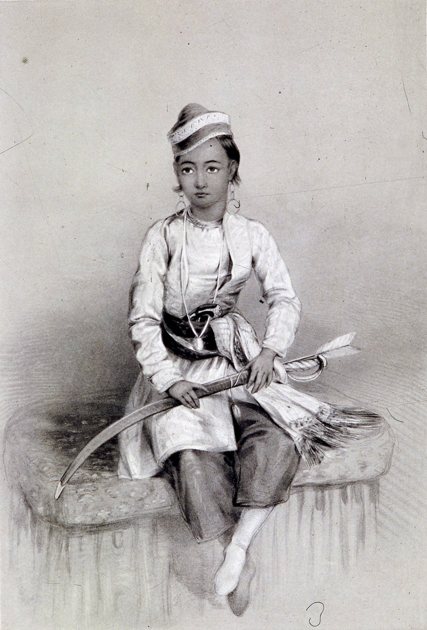 "A Young Hill Raja", 1844 tekijältä Lowes Dickinson