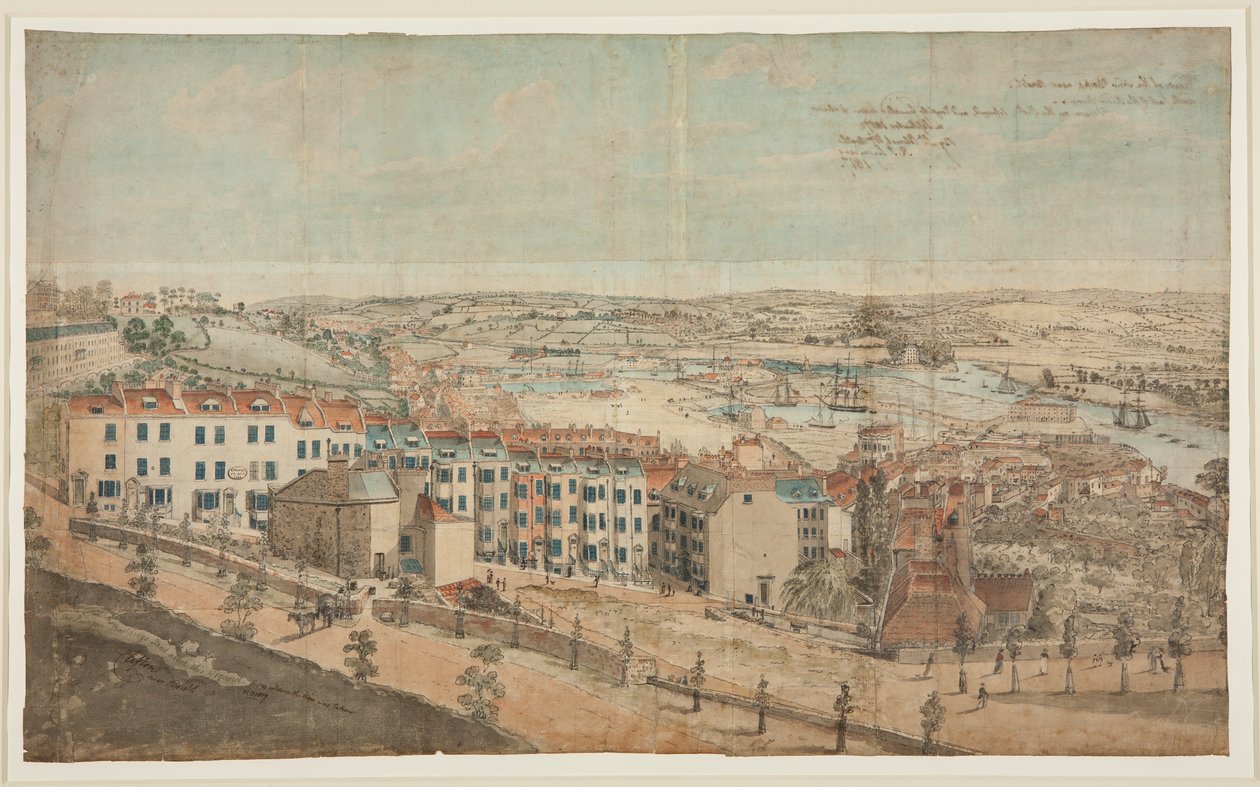 Valmisteleva luonnos Granby Hillille, Clifton, lännestä (akvarelli paperille) tekijältä Lt.Col.William Booth