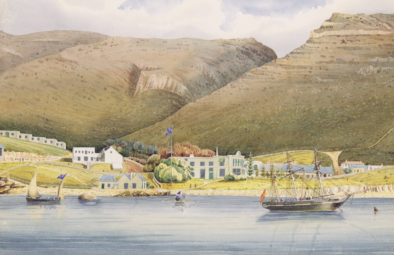 Admiral House, Simonin kaupunki, Hyväntoivonniemi, 1844 tekijältä Lt. Humphrey John Julian