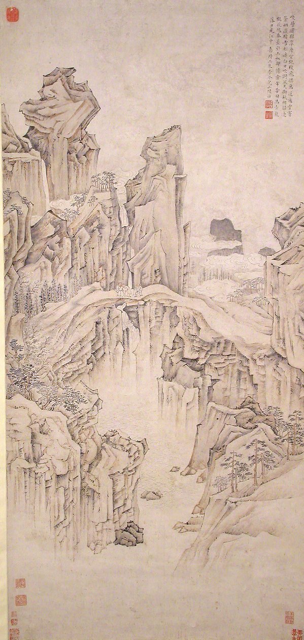 Natural Rock Bridge, päivätty 1556. tekijältä Lu Zhi