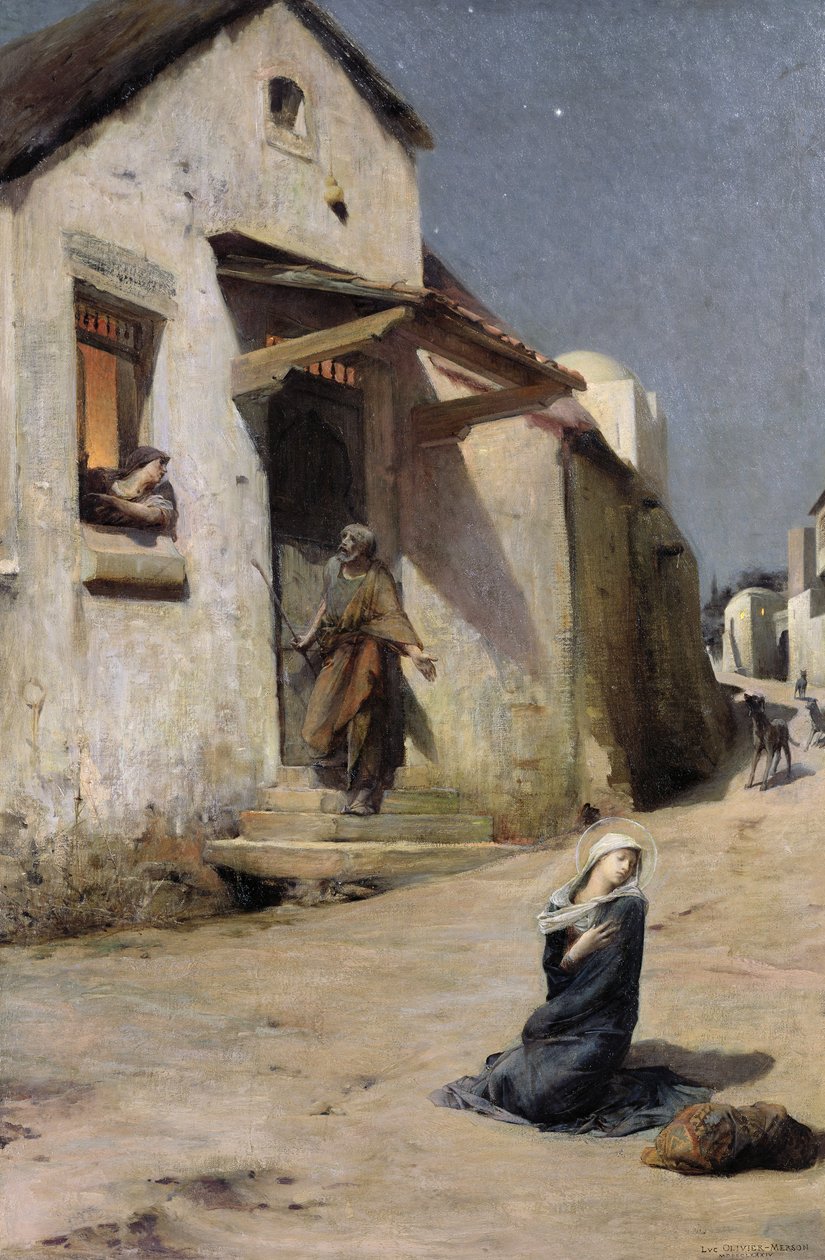Saapuminen Betlehemiin, 1897 tekijältä Luc Oliver Merson