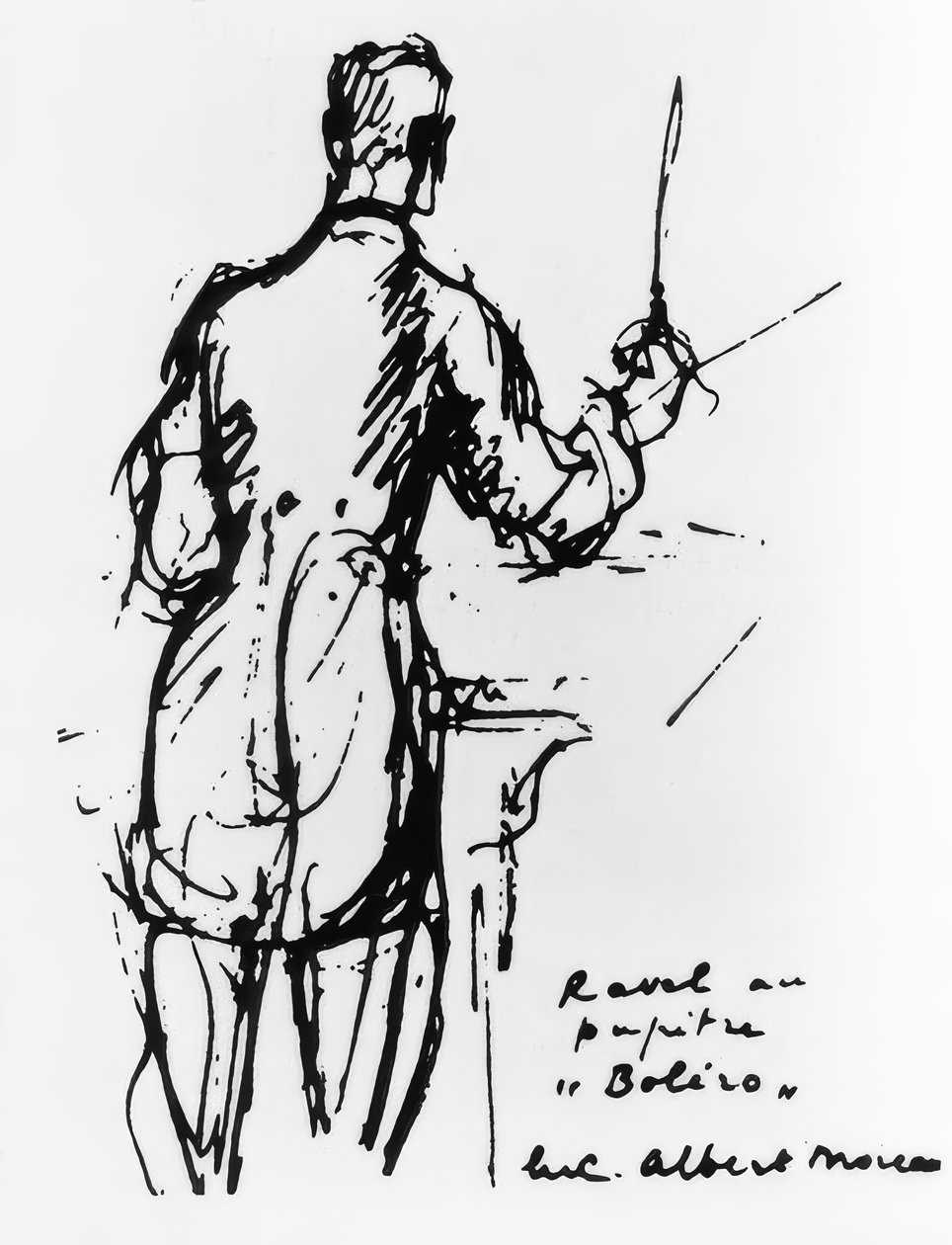 Ravel johtaa boleroa tekijältä Luc Albert Moreau
