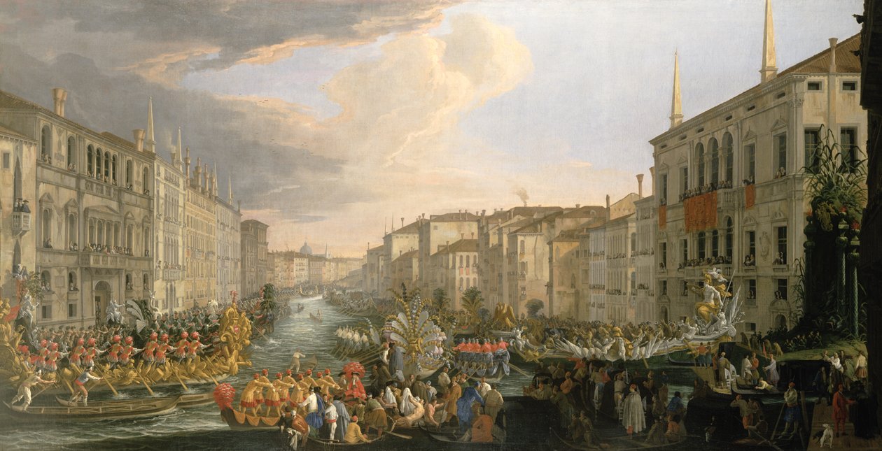 Regatta Grand Canalilla, Venetsiassa tekijältä Luca Carlevaris