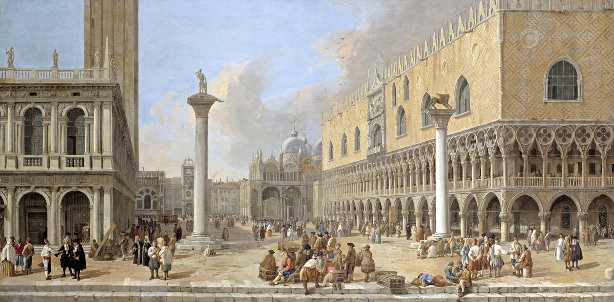Piazzetta Venetsiassa tekijältä Luca Carlevaris