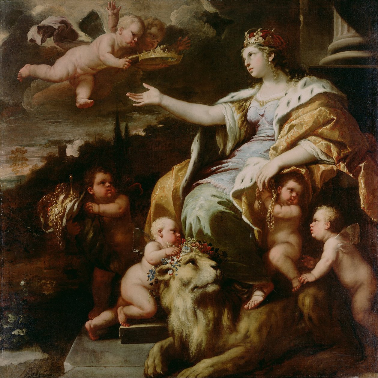 Suuruuden allegoria tekijältä Luca Giordano