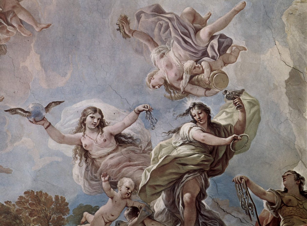 Fresken in der Galerie des Palazzo Medici-Riccardi Florenzissa tekijältä Luca Giordano