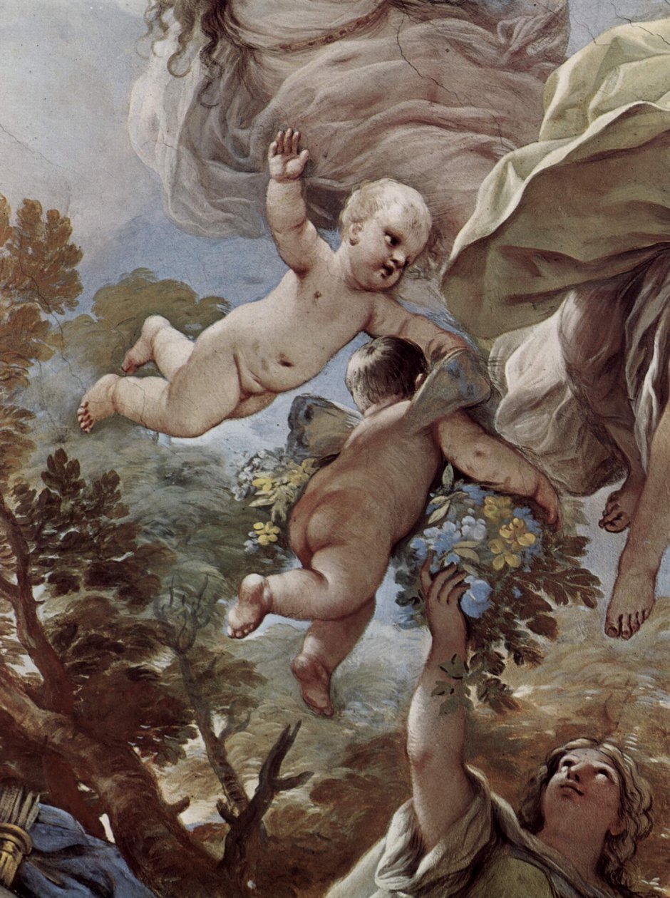 Fresken in der Galerie des Palazzo Medici-Riccardi paikassa Florenz, Szene tekijältä Luca Giordano