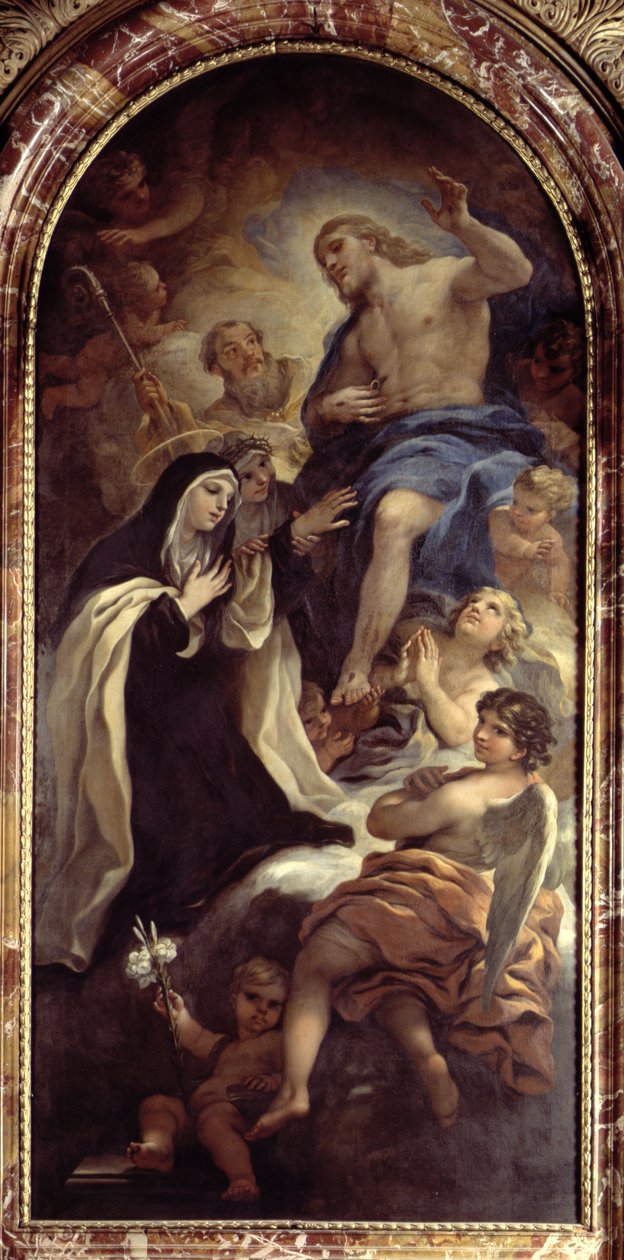 Pyhä Maria Magdaleena Pazzista (1566-1607) tekijältä Luca Giordano