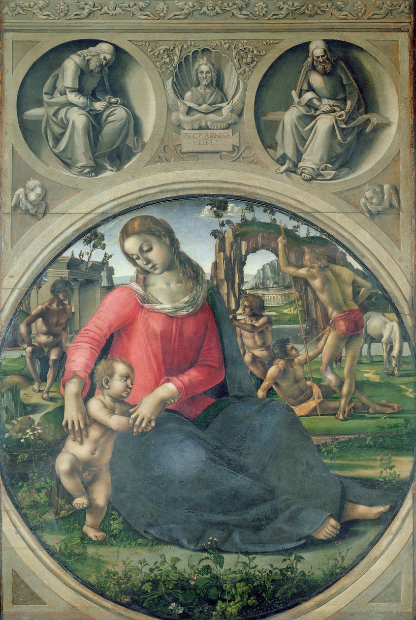 Madonna ja lapsi, 1490-95 tekijältä Luca Signorelli