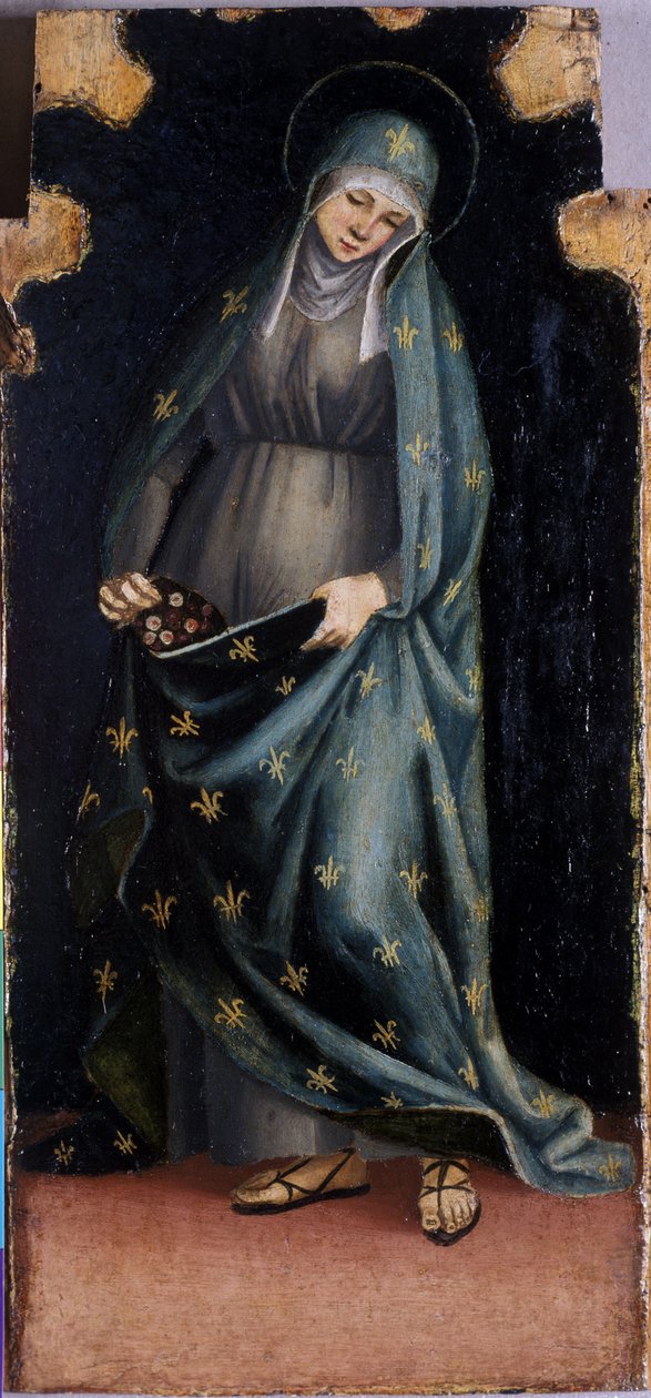St. Casilda, n. 1515-20 (tempera poppelilla) tekijältä Luca Signorelli