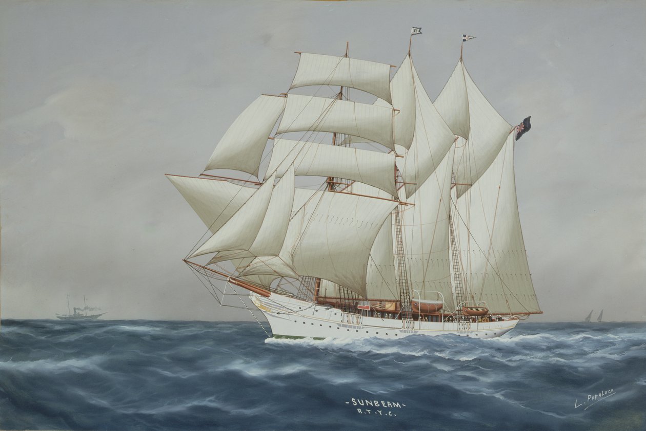 The Sunbeam Under Full Sail (guassi paperilla) (katso 197336) tekijältä Luca Papaluca