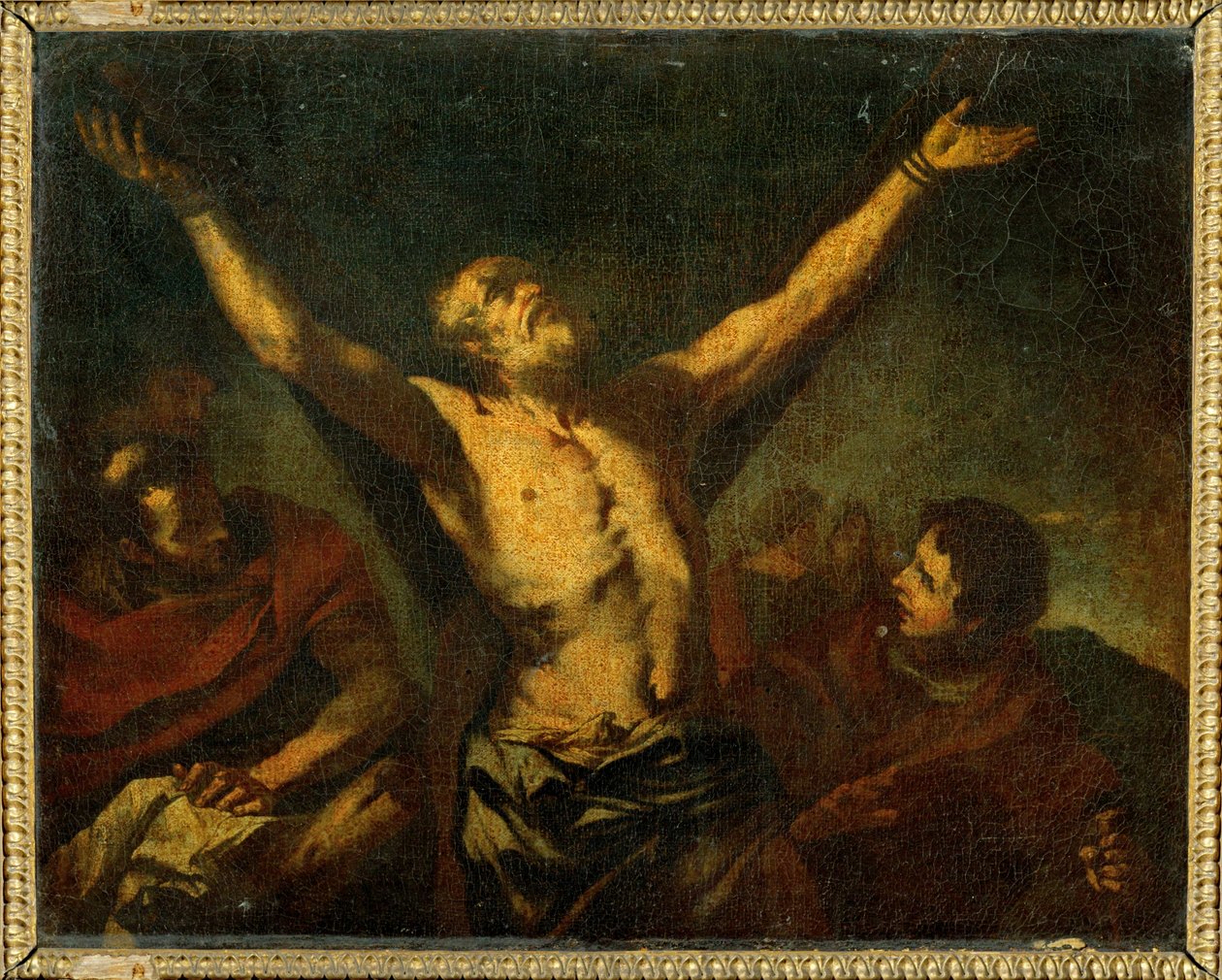La martyr de Saint Andre - Pyhän Andreaksen marttyyrikuolema ... tekijältä Luca (circle of) Giordano