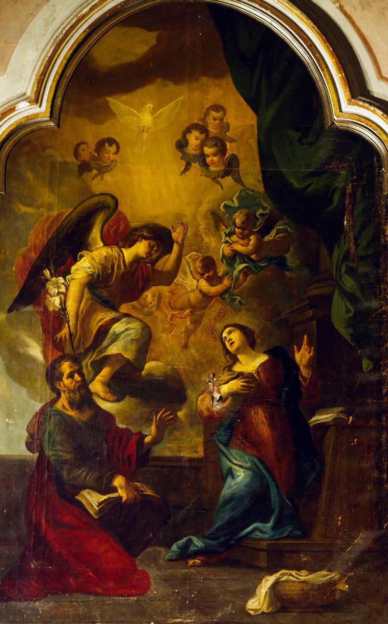 Ilmoitus, kirjoittanut Luca Cambiaso (1527-1585) tekijältä Luca Cambiaso