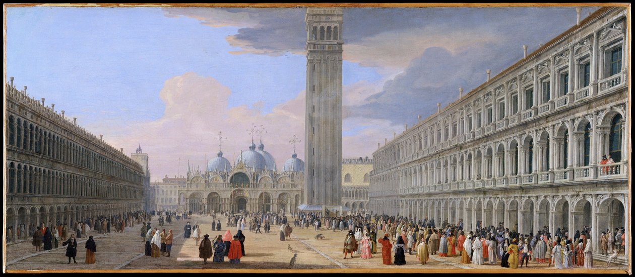 Piazza San Marco, Venetsia tekijältä Luca Carlevarijs