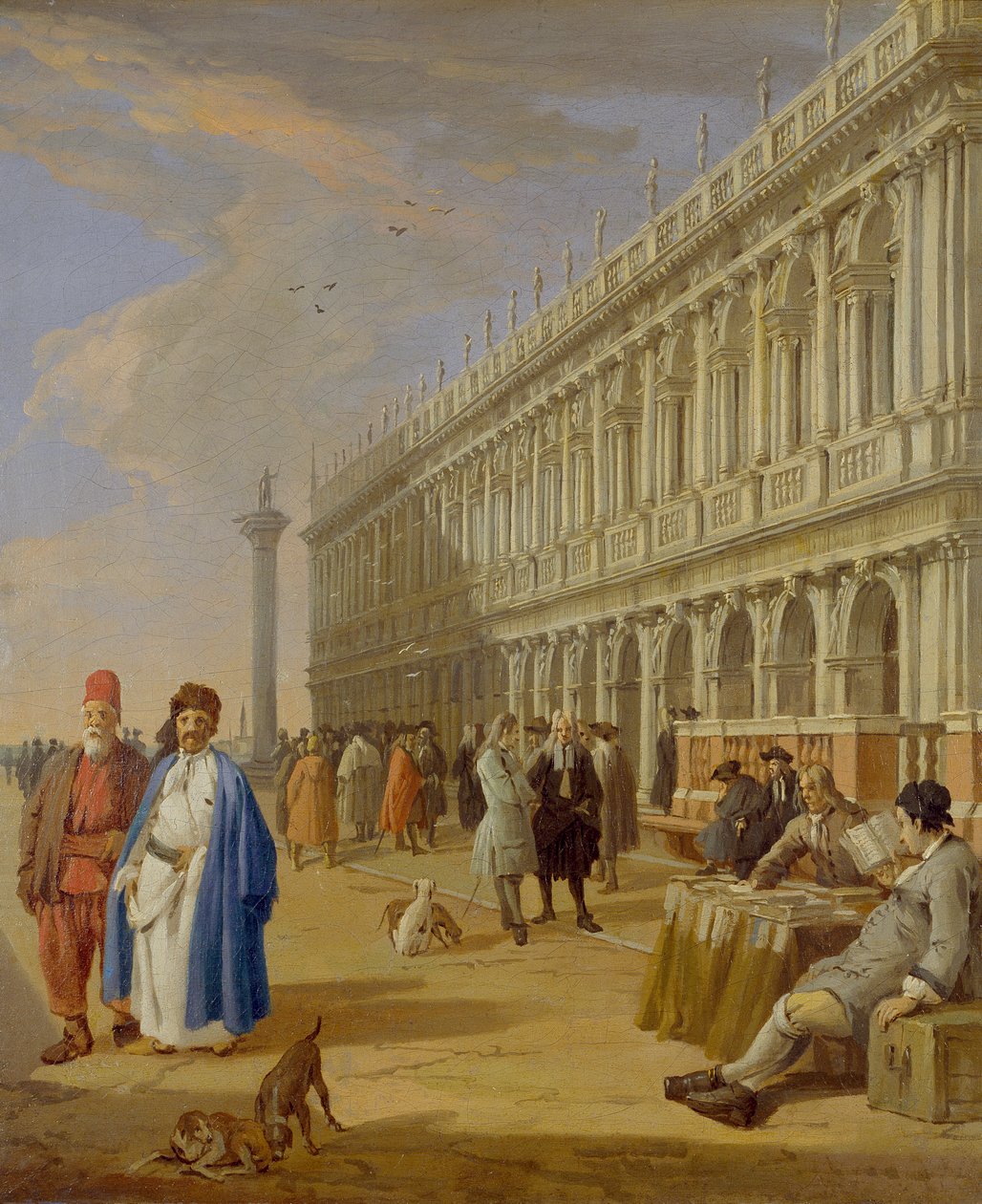 Piazzetta, Venetsia, 1720-1729 tekijältä Luca Carlevarijs