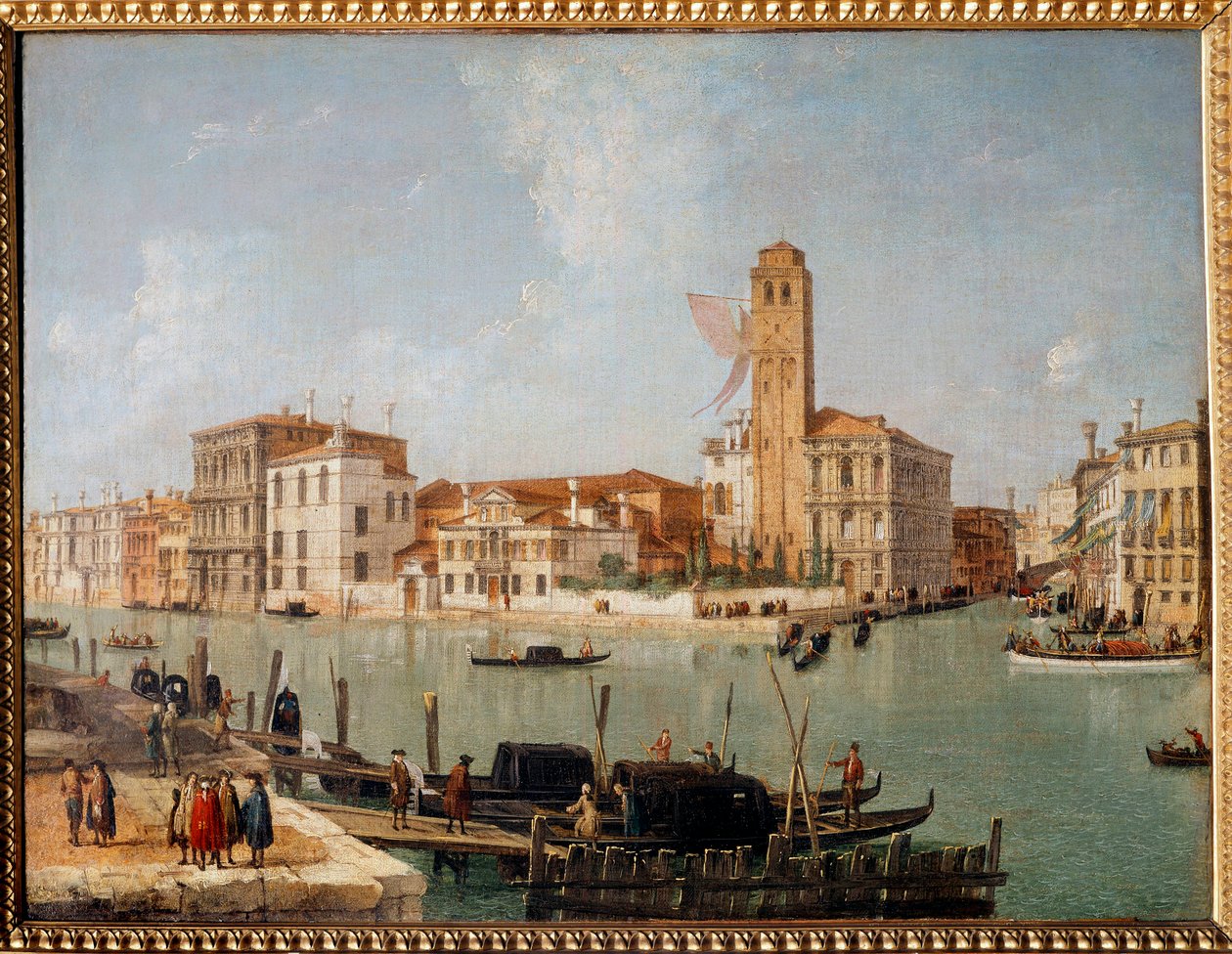 Suuri kanava Venetsiassa Luca Carnevarisin (1663-1730) maalaus 1700-luvun Reims, Kuvataidemuseo tekijältä Luca Carlevaris