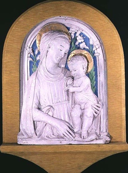 Madonna ja lapsi tekijältä Luca Della Robbia