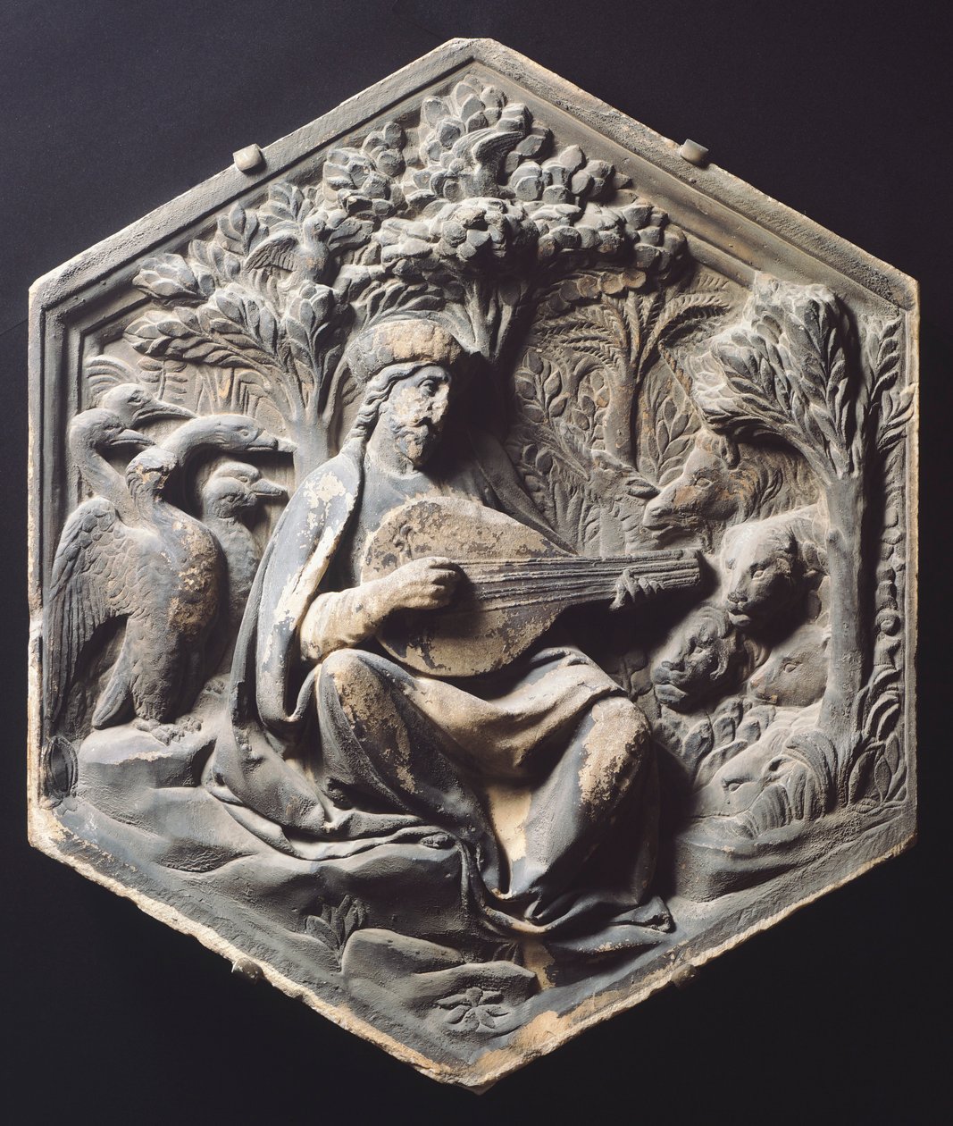 Musiikki (Orpheus), Luca della Robbia (noin 1400-1482) tekijältä Luca Della Robbia