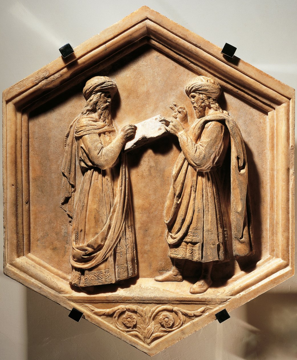 Pythagoras ja Euclid tekijältä Luca Della Robbia