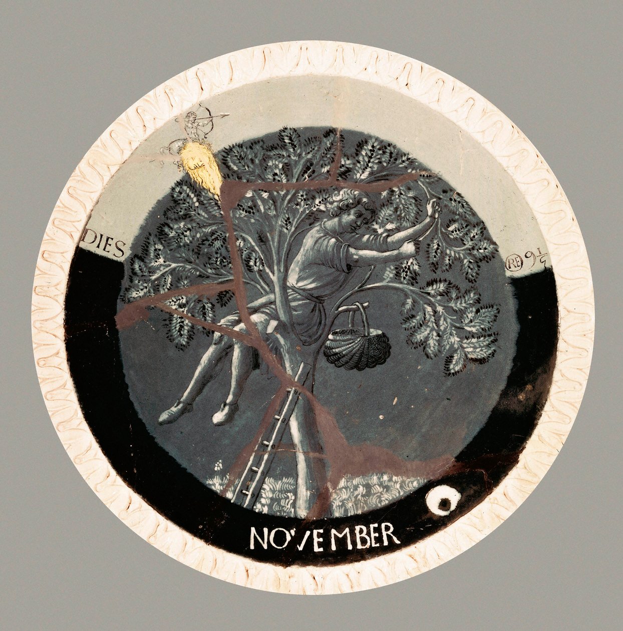Marraskuu, Luca della Robbian terrakotta, n. 1450-1456 tekijältä Luca Della Robbia