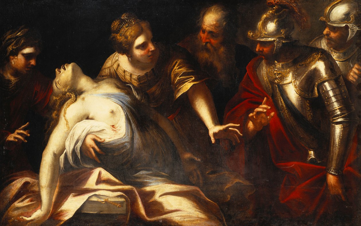 Lucretian kuolema, tekijältä Luca Giordano