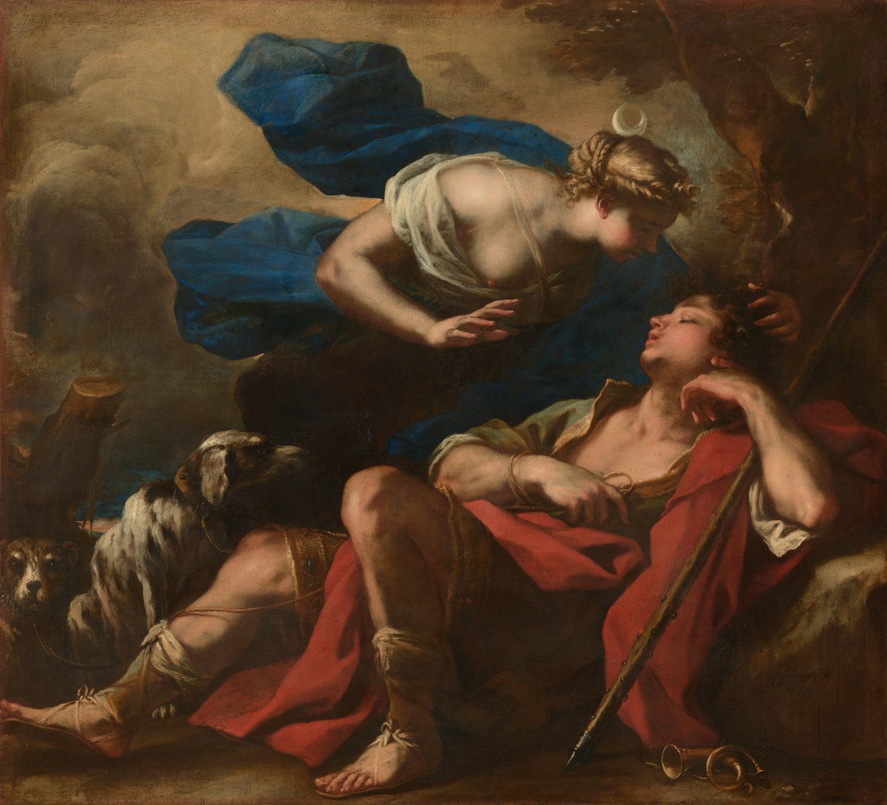 Diana ja Endymion tekijältä Luca Giordano