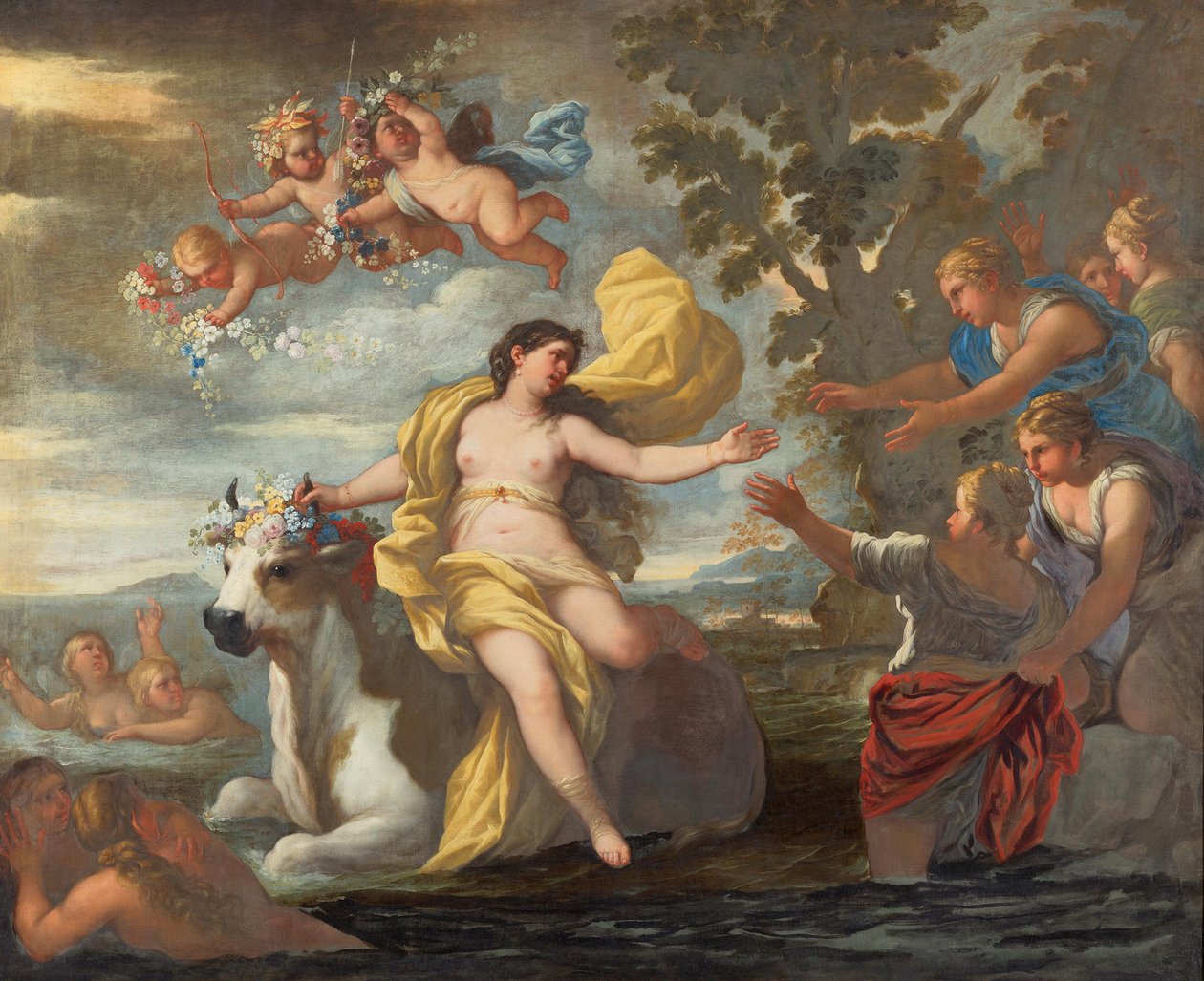 Entführung der Europa tekijältä Luca Giordano